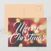 Vrolijk kerstfeest briefkaart (Voorkant / Achterkant)