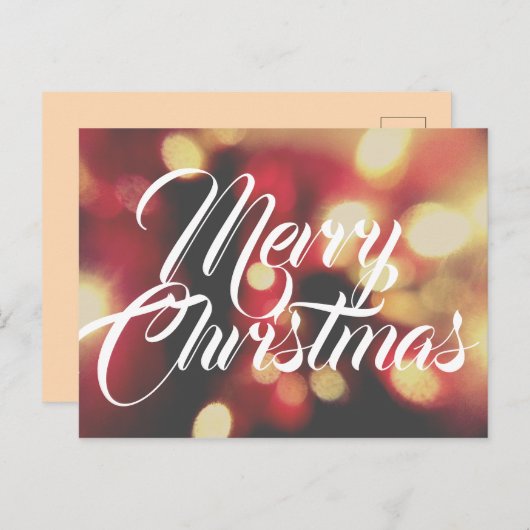 Vrolijk kerstfeest briefkaart (Voorkant / Achterkant)