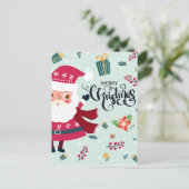 Vrolijk kerstfeest briefkaart (Staand voorkant)