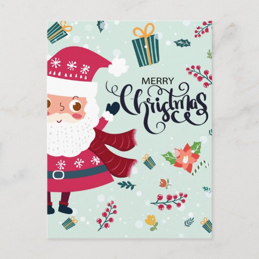 Vrolijk kerstfeest briefkaart (Voorkant)