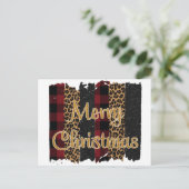 Vrolijk kerstfeest briefkaart (Staand voorkant)
