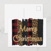 Vrolijk kerstfeest briefkaart (Voorkant / Achterkant)
