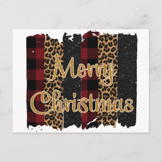 Vrolijk kerstfeest briefkaart (Voorkant)