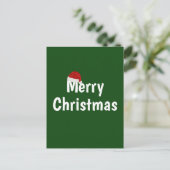 Vrolijk kerstfeest briefkaart (Staand voorkant)