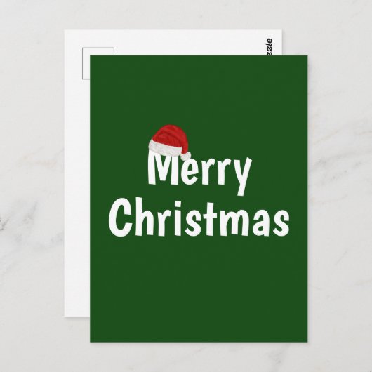 Vrolijk kerstfeest briefkaart (Voorkant / Achterkant)