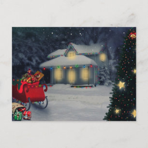 Vrolijk kerstfeest briefkaart