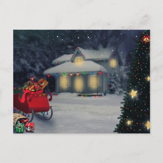 Vrolijk kerstfeest briefkaart (Voorkant)