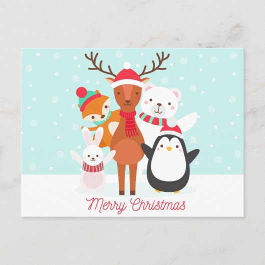 Vrolijk kerstfeest briefkaart (Voorkant)