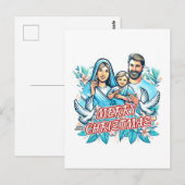 Vrolijk kerstfeest briefkaart (Voorkant / Achterkant)