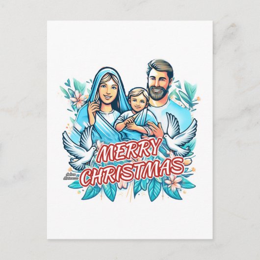 Vrolijk kerstfeest briefkaart (Voorkant)