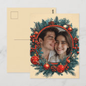 Vrolijk kerstfeest briefkaart (Voorkant / Achterkant)