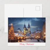 Vrolijk kerstfeest briefkaart (Voorkant / Achterkant)