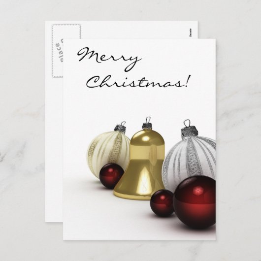 Vrolijk kerstfeest - Briefkaart (Voorkant / Achterkant)