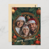 Vrolijk kerstfeest briefkaart (Voorkant / Achterkant)