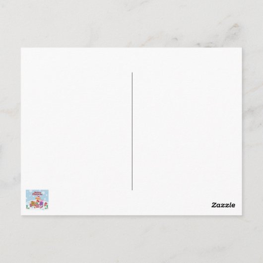 Vrolijk kerstfeest briefkaart (Achterkant)