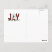 Vrolijk kerstfeest briefkaart (Achterkant)