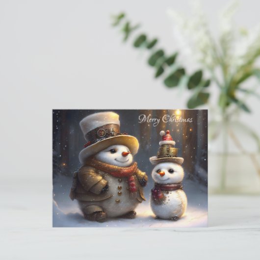 Vrolijk kerstfeest briefkaart (Staand voorkant)