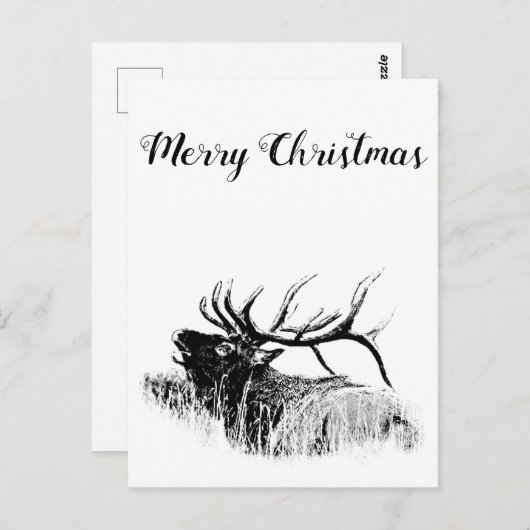 Vrolijk kerstfeest briefkaart (Voorkant / Achterkant)