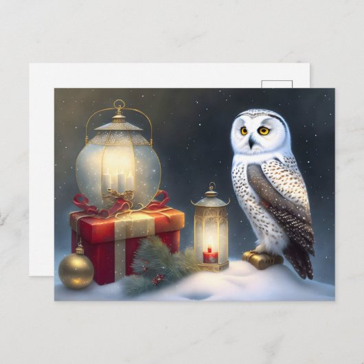 Vrolijk kerstfeest briefkaart (Voorkant / Achterkant)