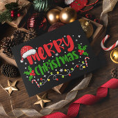 Vrolijk kerstfeest briefkaart