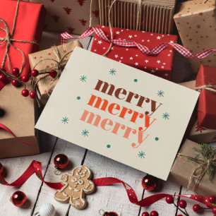Vrolijk kerstfeest briefkaart