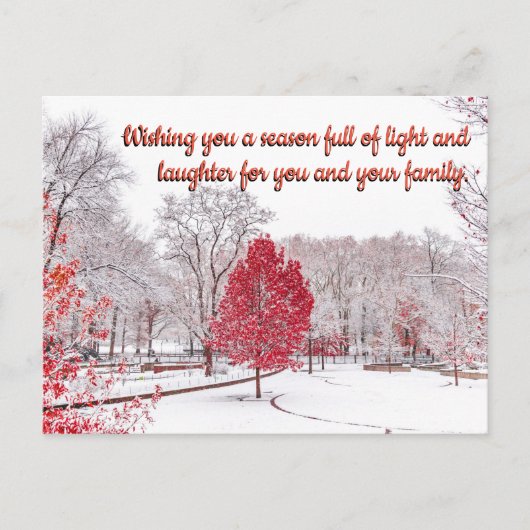 Vrolijk kerstfeest briefkaart (Voorkant)