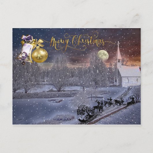 Vrolijk kerstfeest briefkaart (Voorkant)