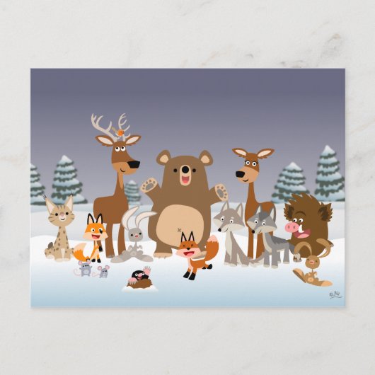 Vrolijk kerstfeest!! briefkaart (Voorkant)