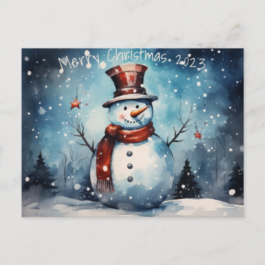 Vrolijk kerstfeest briefkaart (Voorkant)