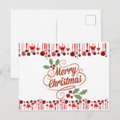 vrolijk kerstfeest briefkaart (Voorkant / Achterkant)