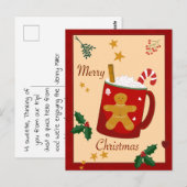 Vrolijk kerstfeest briefkaart (Voorkant / Achterkant)