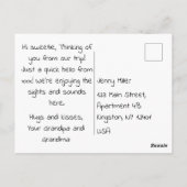 Vrolijk kerstfeest briefkaart (Achterkant)