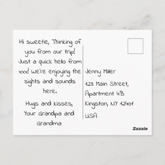 Vrolijk kerstfeest briefkaart (Achterkant)