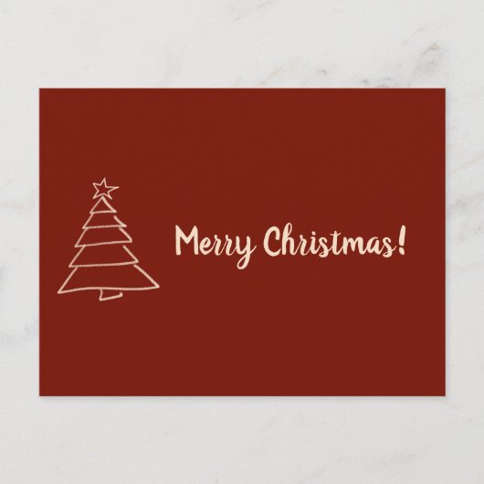 Vrolijk kerstfeest briefkaart (Voorkant)