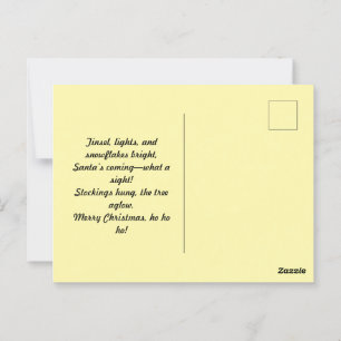 Vrolijk kerstfeest briefkaart