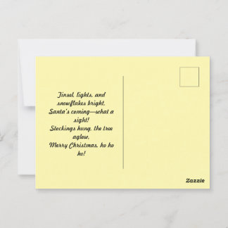 Vrolijk kerstfeest briefkaart