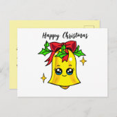 Vrolijk kerstfeest briefkaart (Voorkant / Achterkant)