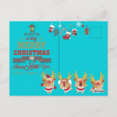 Vrolijk kerstfeest briefkaart (Achterkant)