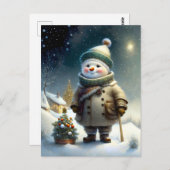 Vrolijk kerstfeest briefkaart (Voorkant / Achterkant)