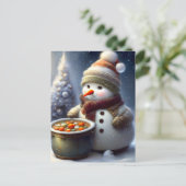 Vrolijk kerstfeest briefkaart (Staand voorkant)