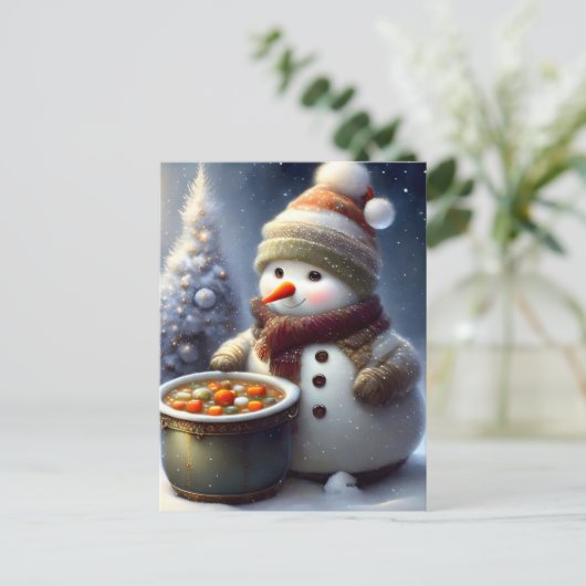 Vrolijk kerstfeest briefkaart (Staand voorkant)