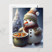 Vrolijk kerstfeest briefkaart (Voorkant / Achterkant)