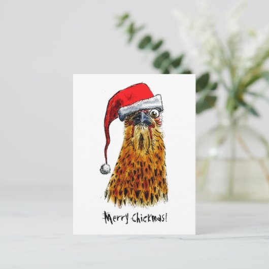 Vrolijk kerstfeest Briefkaart (Staand voorkant)