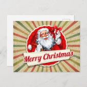 Vrolijk kerstfeest briefkaart (Voorkant / Achterkant)