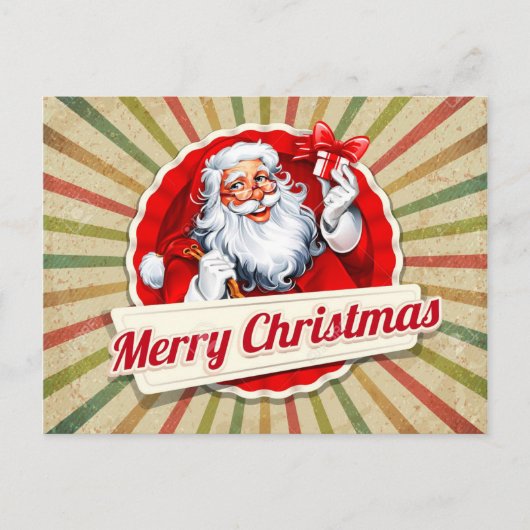 Vrolijk kerstfeest briefkaart (Voorkant)