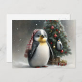 Vrolijk kerstfeest briefkaart (Voorkant / Achterkant)