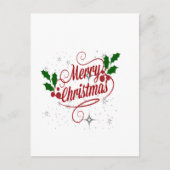 Vrolijk kerstfeest briefkaart (Voorkant)