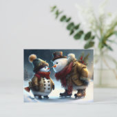 Vrolijk kerstfeest briefkaart (Staand voorkant)