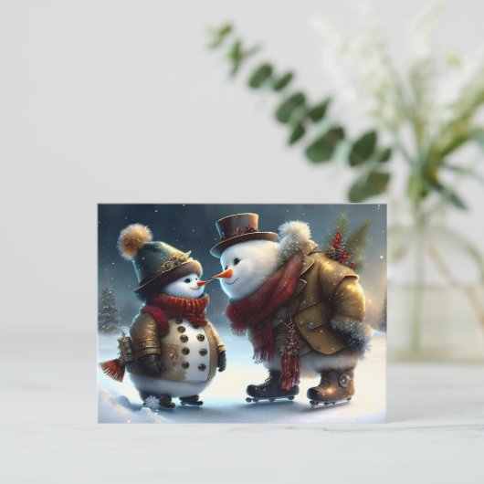 Vrolijk kerstfeest briefkaart (Staand voorkant)