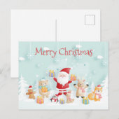 Vrolijk kerstfeest briefkaart (Voorkant / Achterkant)
